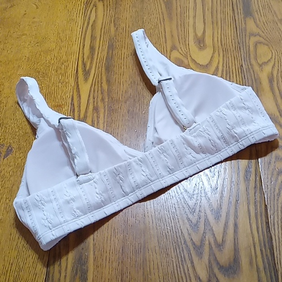 Andie Bikini LARGE Swim Top TRIANGLE BELMAR COCONUT CREAM NEW Beach Resort - Picture 3 of 5